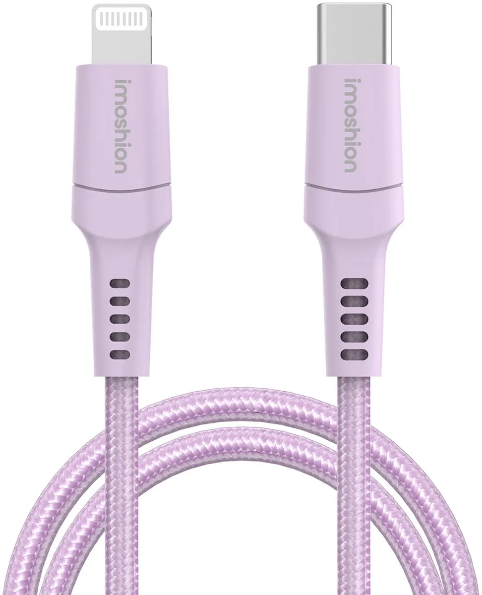 imoshion Lightning naar USB-C Kabel SH00065787 - 2m - Lila