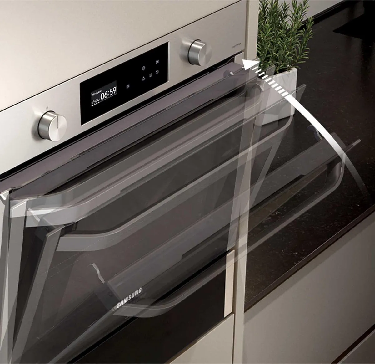 Samsung NQ50A6539 Inbouwoven 50L - Zwart - afbeelding 6 van 6