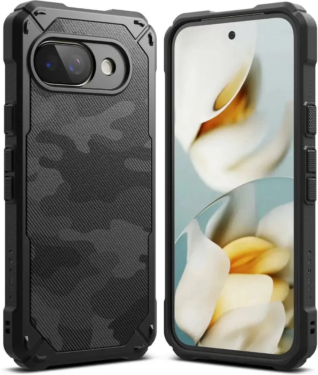 Ringke Rugged Gear Hoesje Pixel 9a - Camo Zwart