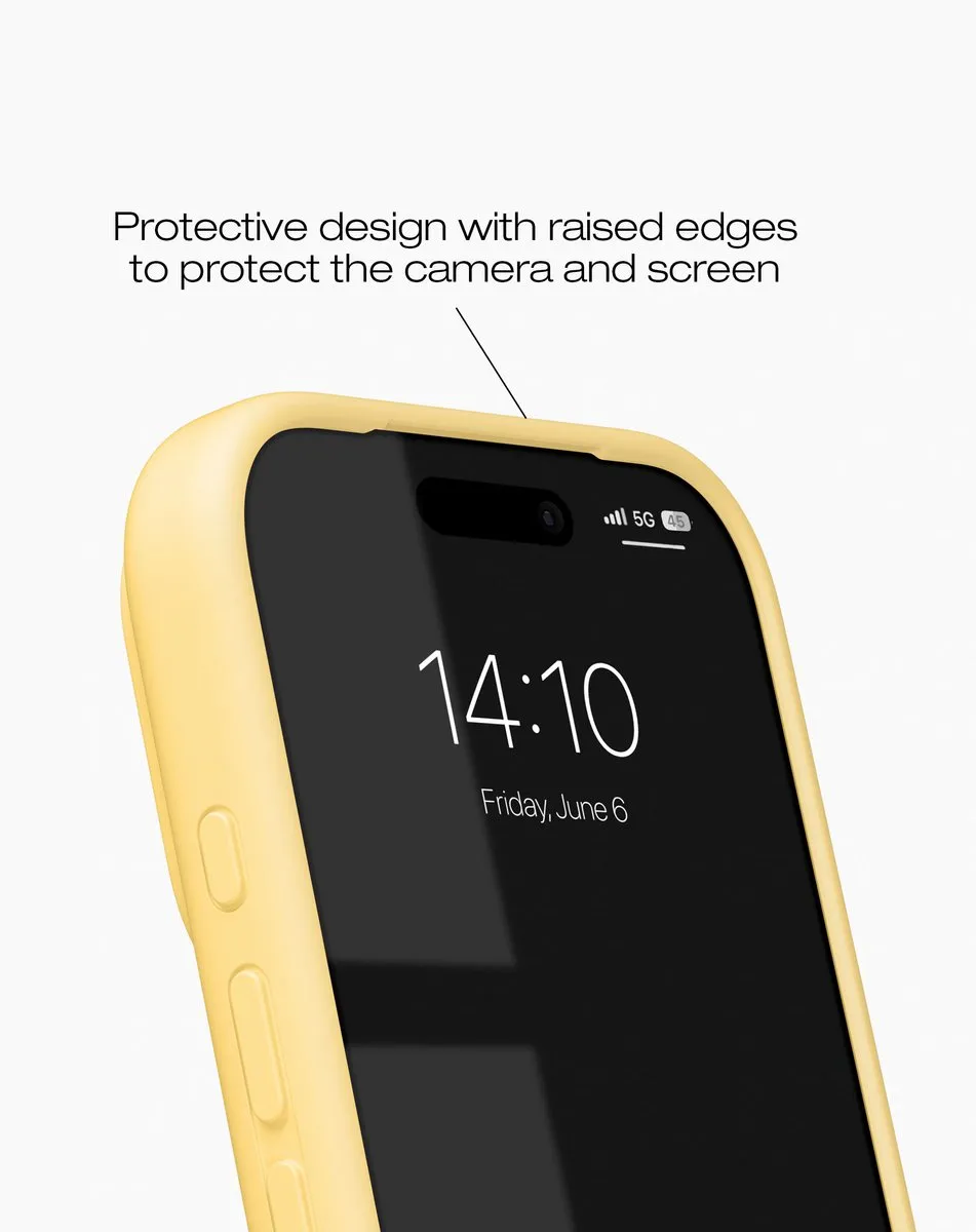 iDeal of Sweden iPhone 17 Pro Silicone Hoes - Zacht Geel - IDSICMS-I2561P-516 - afbeelding 6 van 6