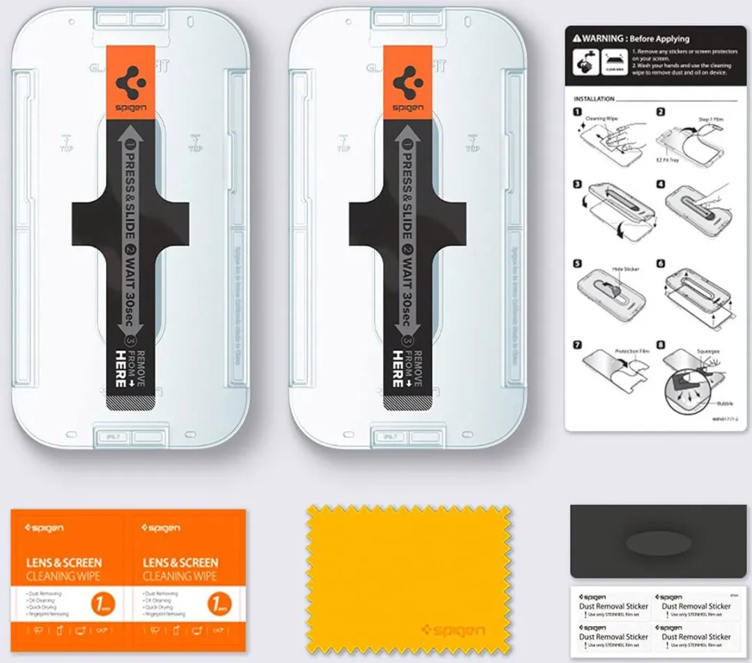 Spigen Glas.tR EZ Fit iPhone 14 Pro Max Screenprotector - 2 Stuks