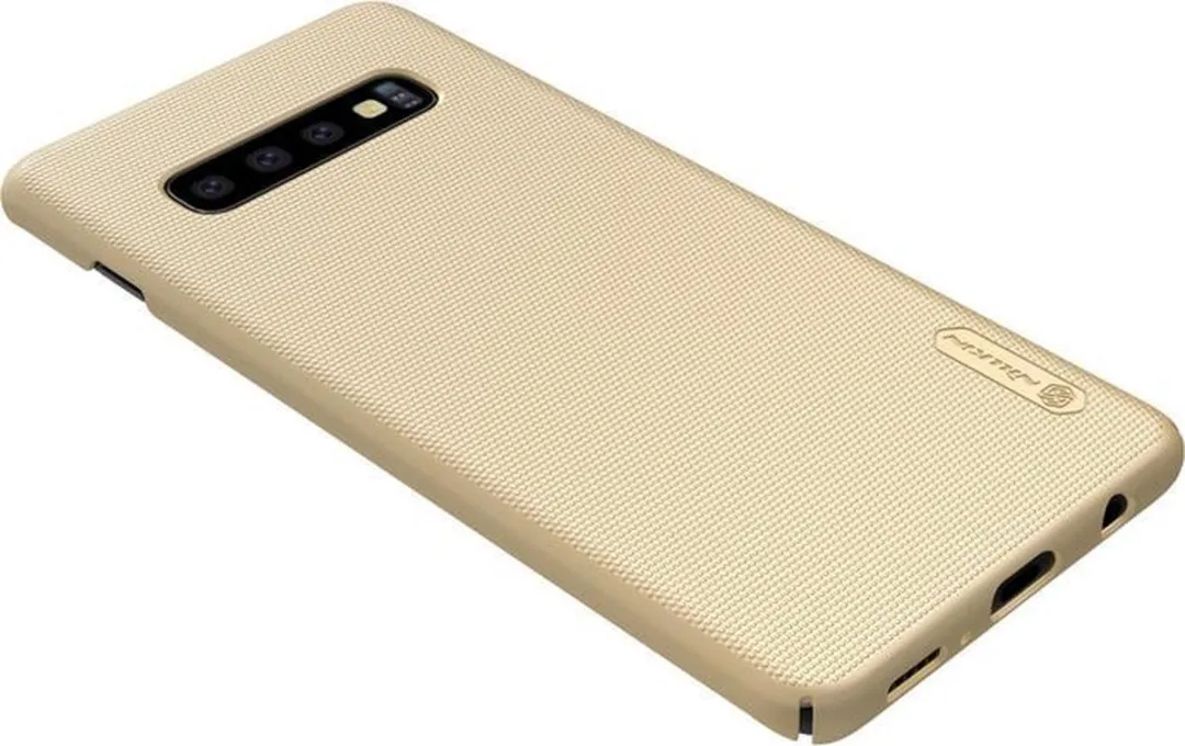 Nillkin Frosted Shield Hoesje Samsung Galaxy S10 G973 - Goud - afbeelding 3 van 4