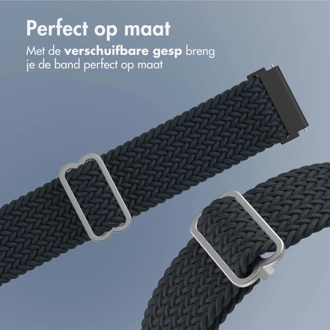 Imoshion Nylon Geweven Bandje 20mm - Donkergrijs