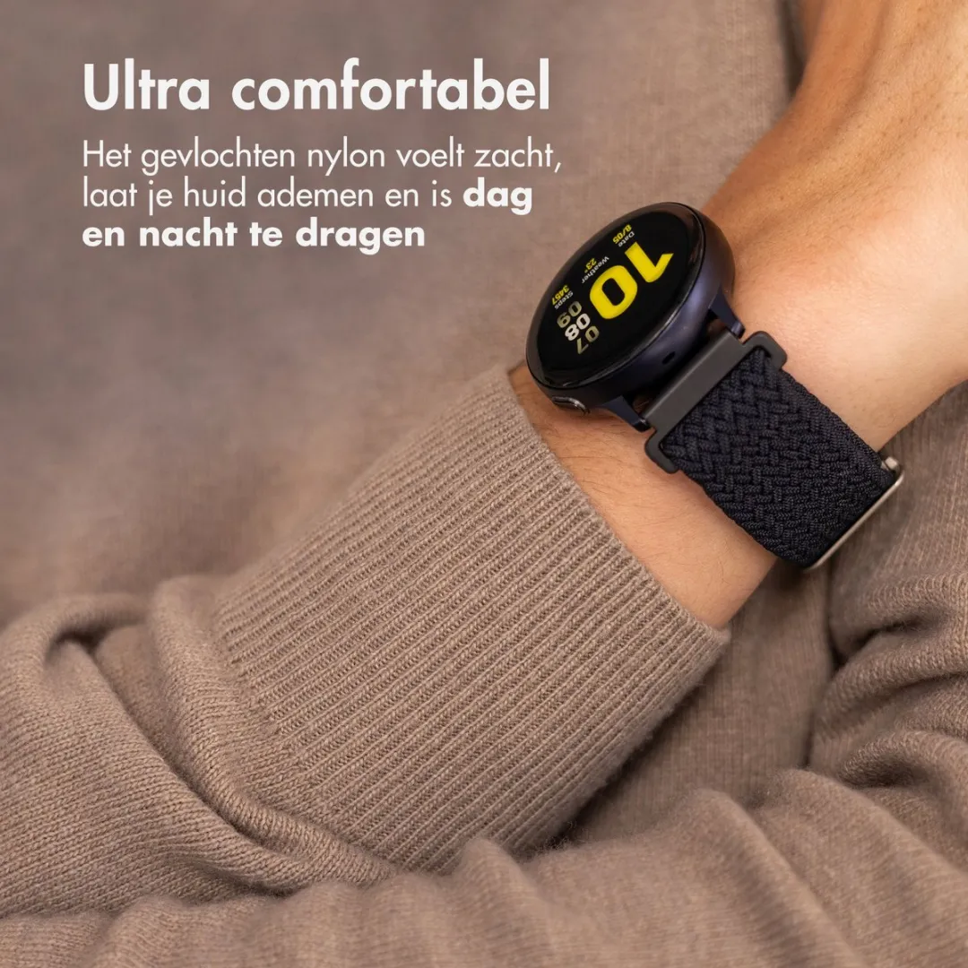 Imoshion Nylon Geweven Bandje 20mm - Donkergrijs