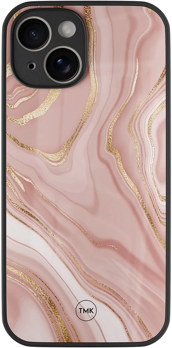 Casevibes iPhone 14 Hoesje Rose Marble