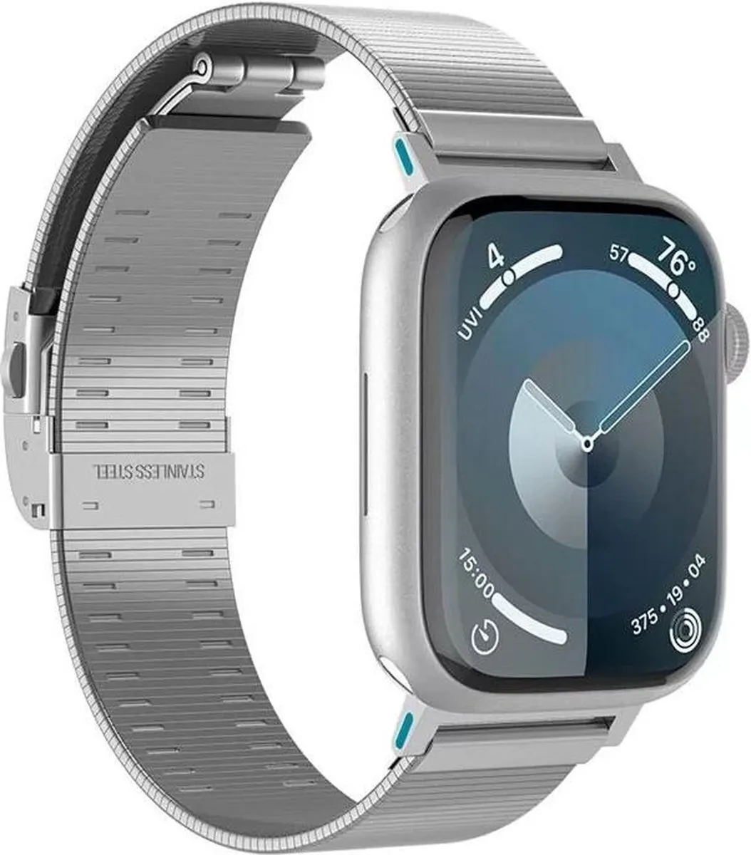 Spigen Sleek Link Apple Watch Band - Zilver