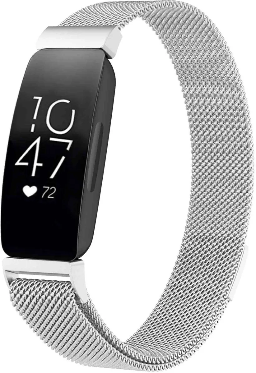 Imoshion Milanees Magnetisch Bandje Fitbit Inspire - Zilver
