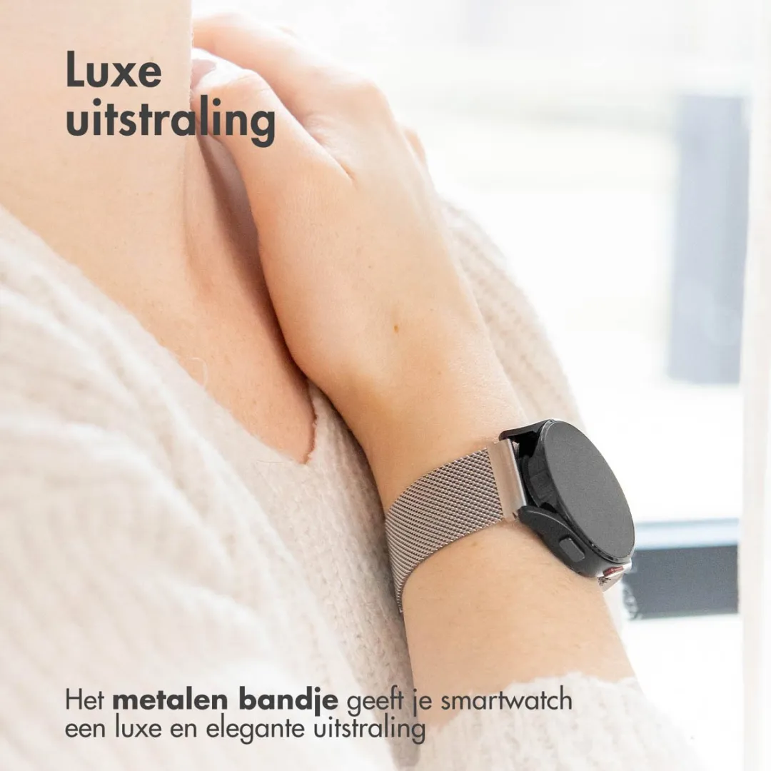 Imoshion Milanees Magnetisch Bandje Fitbit Inspire - Zilver
