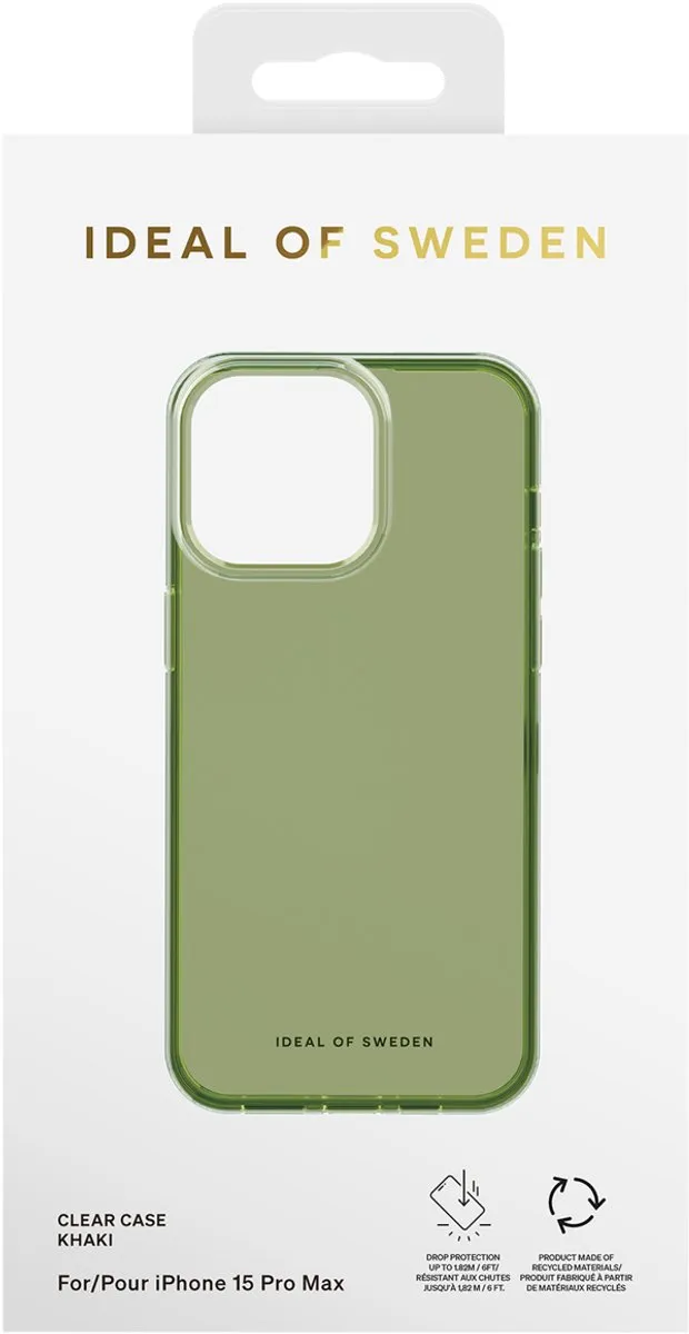 iDeal of Sweden Clear Case iPhone 15 Pro Max - Khaki - MPN 810133665607