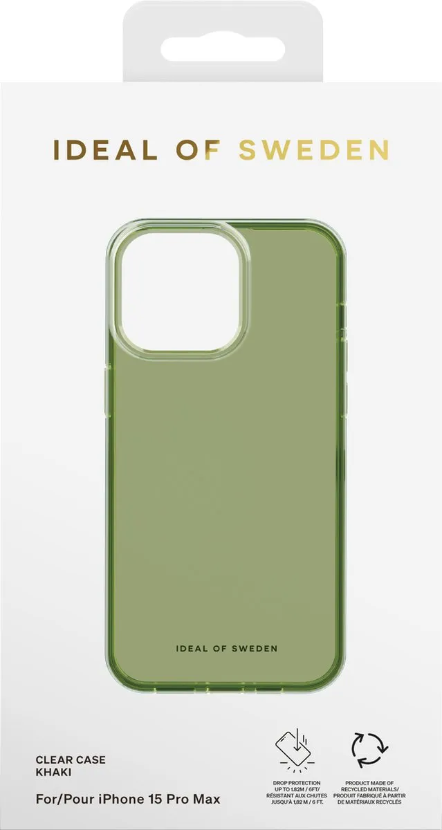 iDeal of Sweden Clear Case iPhone 15 Pro Max - Khaki - MPN 810133665607 - afbeelding 6 van 6