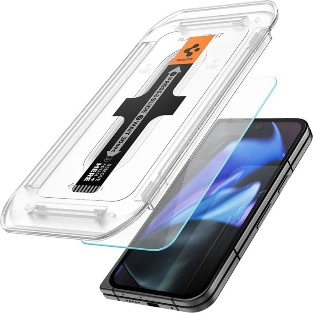 Spigen EZ Fit GLAS.tR Screenprotector Google Pixel 9 Pro Fold - 2 Stuks - afbeelding 6 van 6