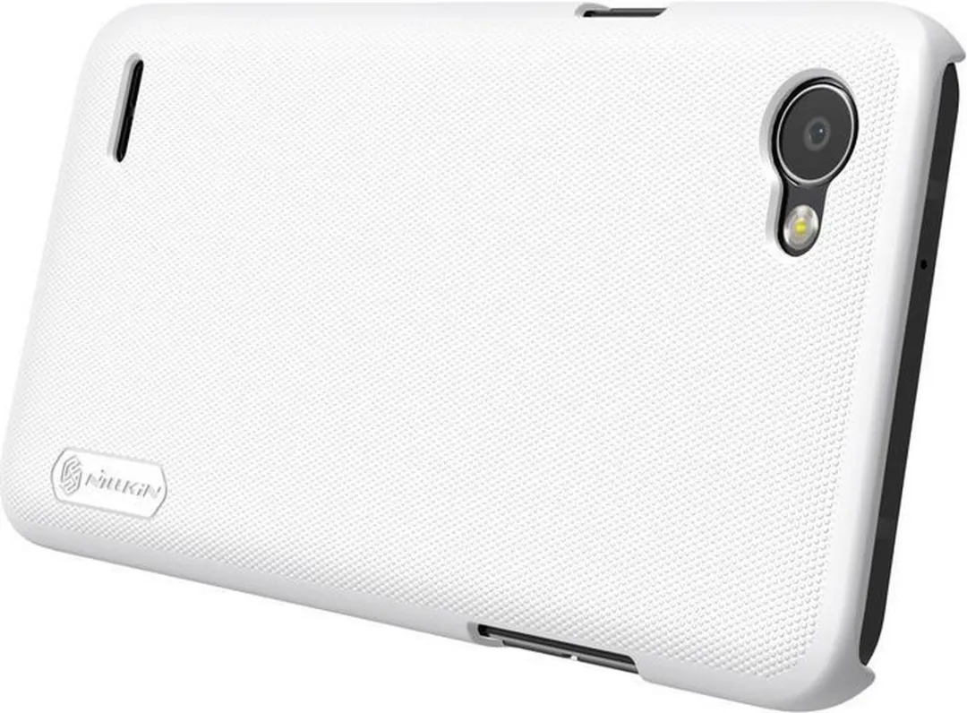 Nillkin Frosted Shield HardCase + Displayfolio LG Q6 - Wit