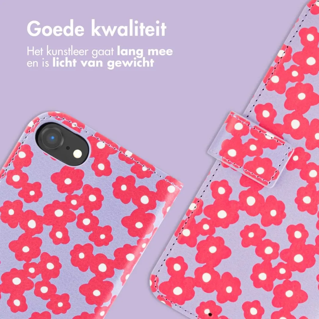 Imoshion iPhone 16e Hoesje Dusty Rose Blossoms - 3 Pasjes