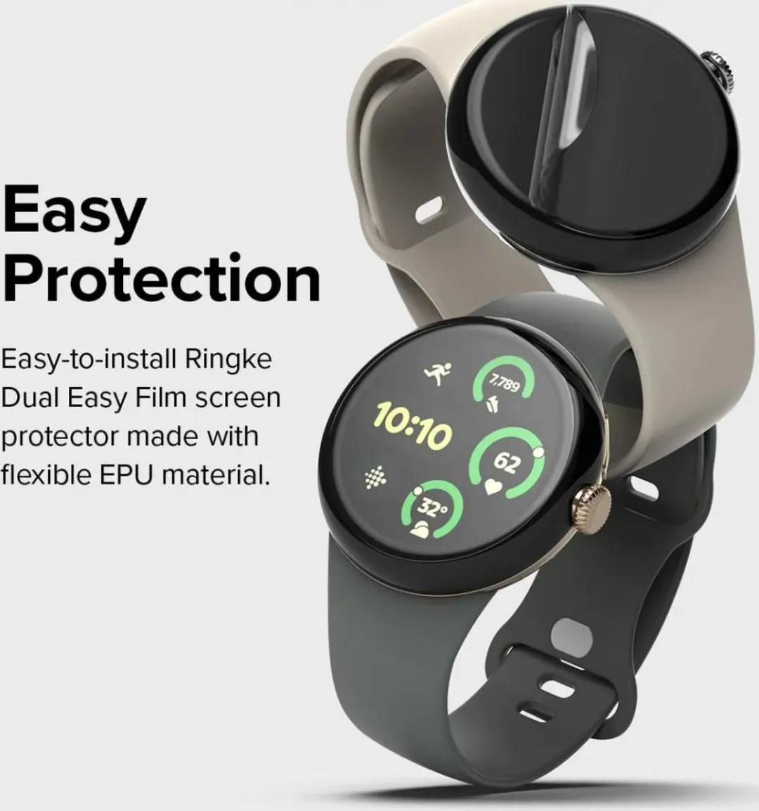 Ringke Dual Easy Screen Protector Google Pixel Watch 3 41mm - 3 Stuks