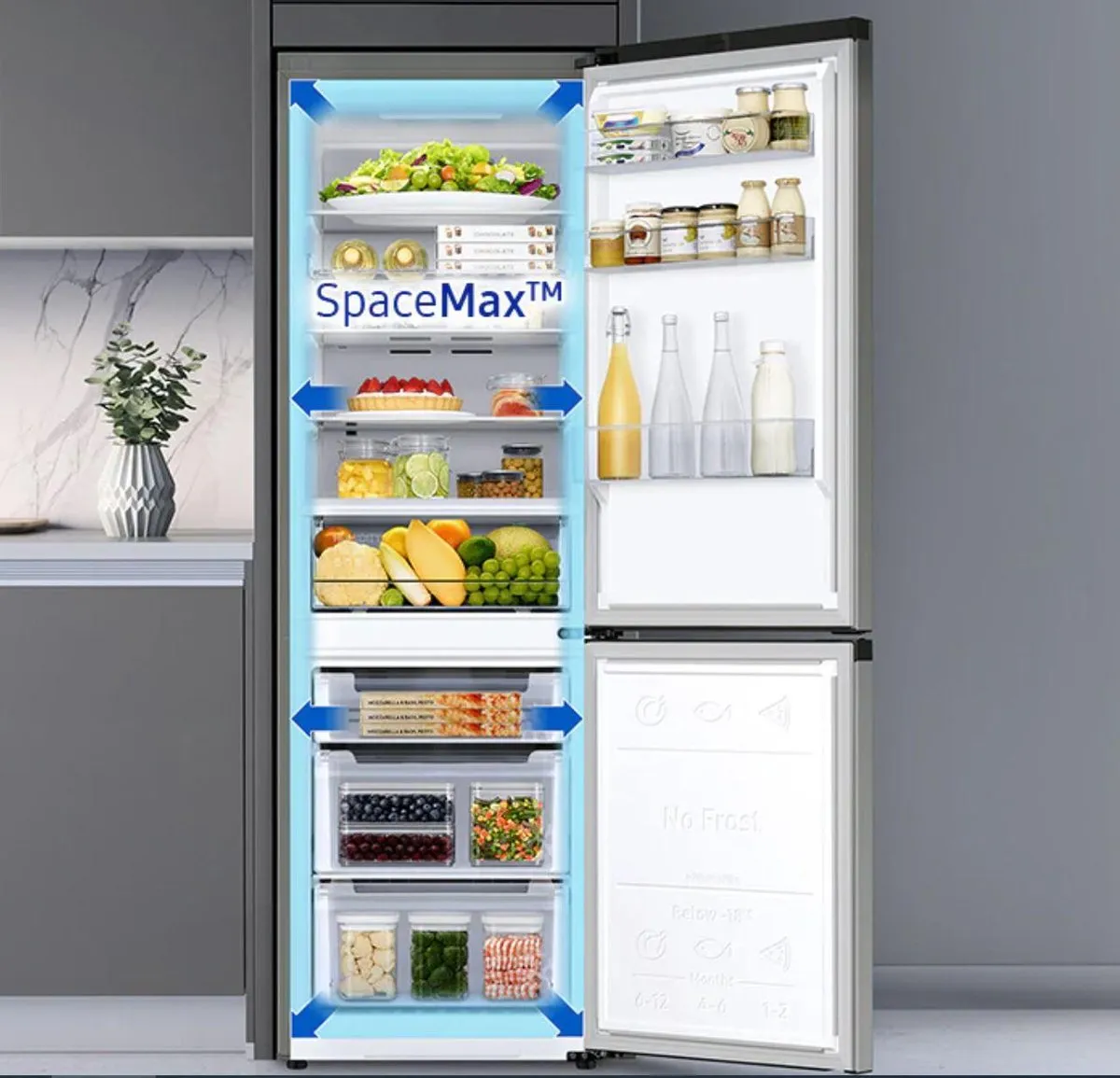 Samsung RB34T600FSA Koel- en vriescombinatie 340L - afbeelding 5 van 6