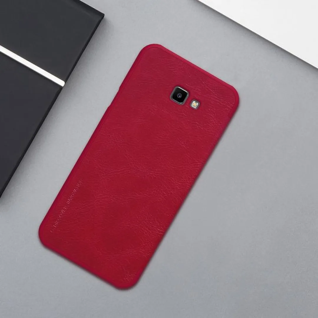 Nillkin Qin PU Leather Book Case Samsung Galaxy J4+ - Rood - afbeelding 4 van 4