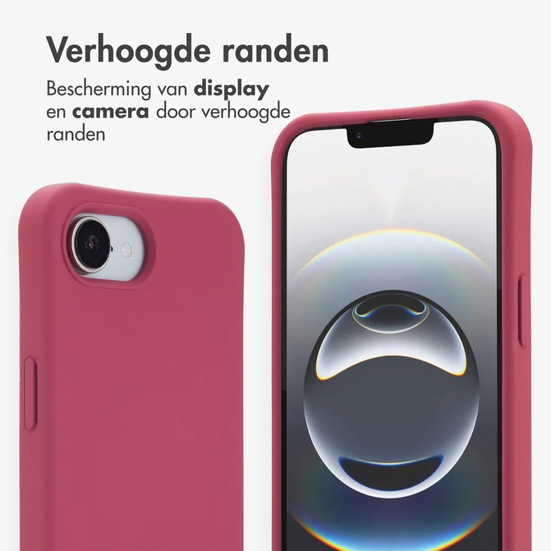 Imoshion iPhone 16e MagSafe Hoesje - Rood Raspberry