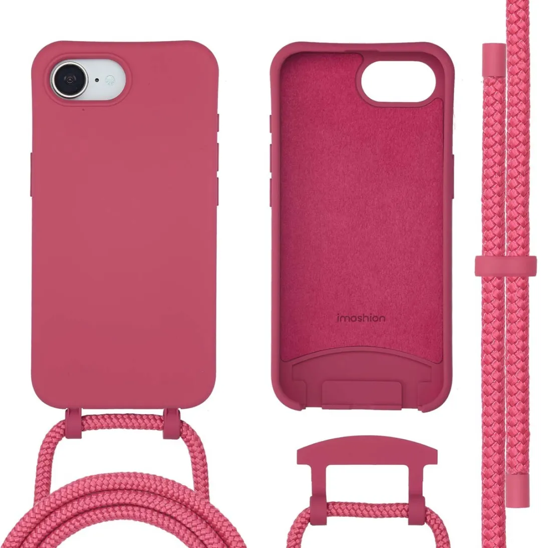 Imoshion iPhone 16e MagSafe Hoesje - Rood Raspberry