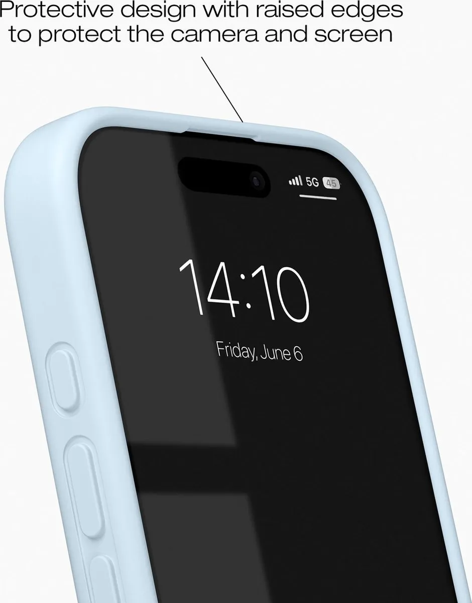 iDeal of Sweden Silicone Case iPhone 16 - Light Blue - IDSICMS-I2461-501