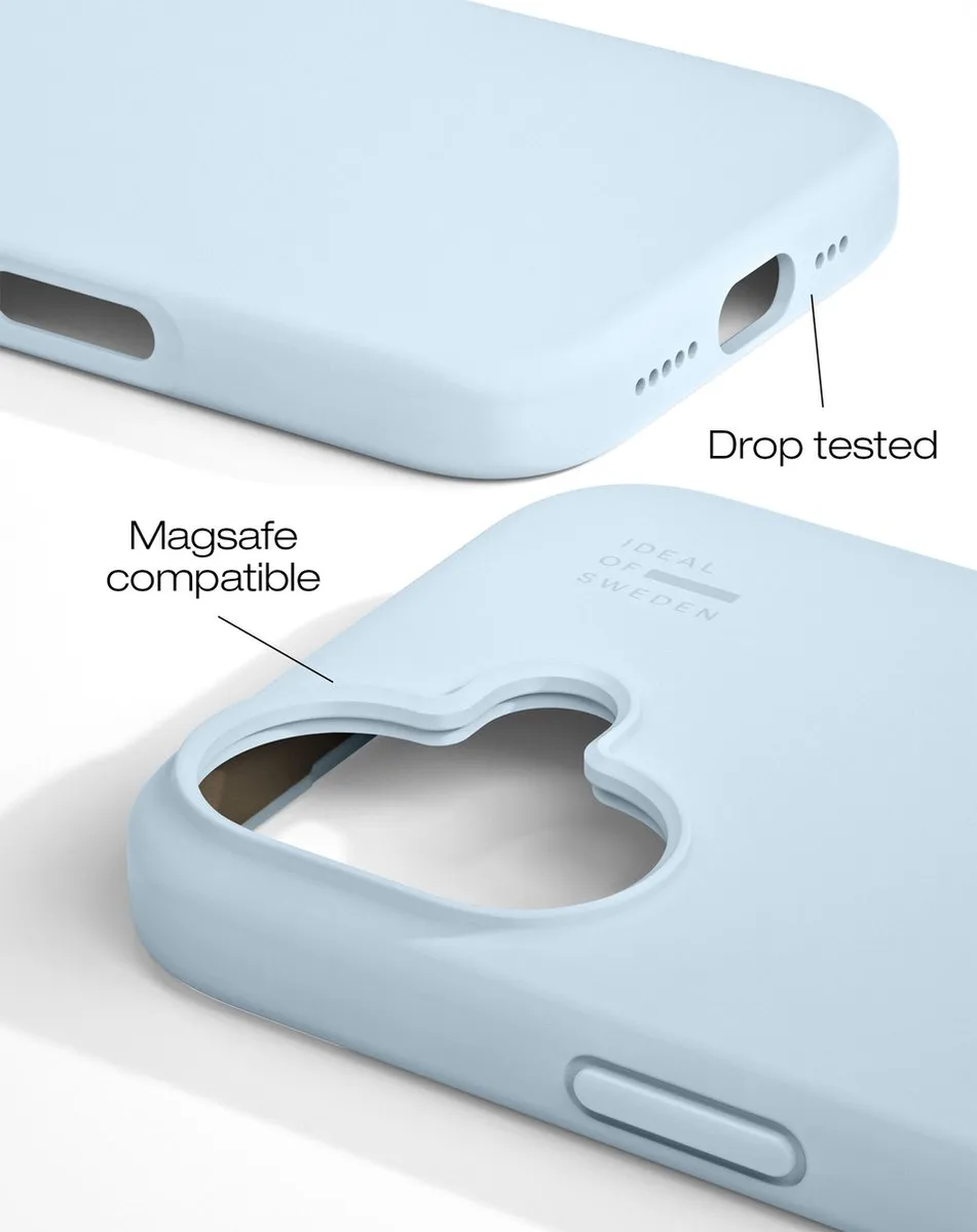 iDeal of Sweden Silicone Case iPhone 16 - Light Blue - IDSICMS-I2461-501
