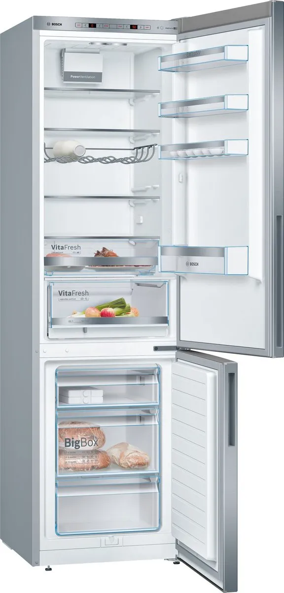 Bosch Serie 6 KGE39AICA Koel-Vriescombinatie 343L - Roestvrijstaal