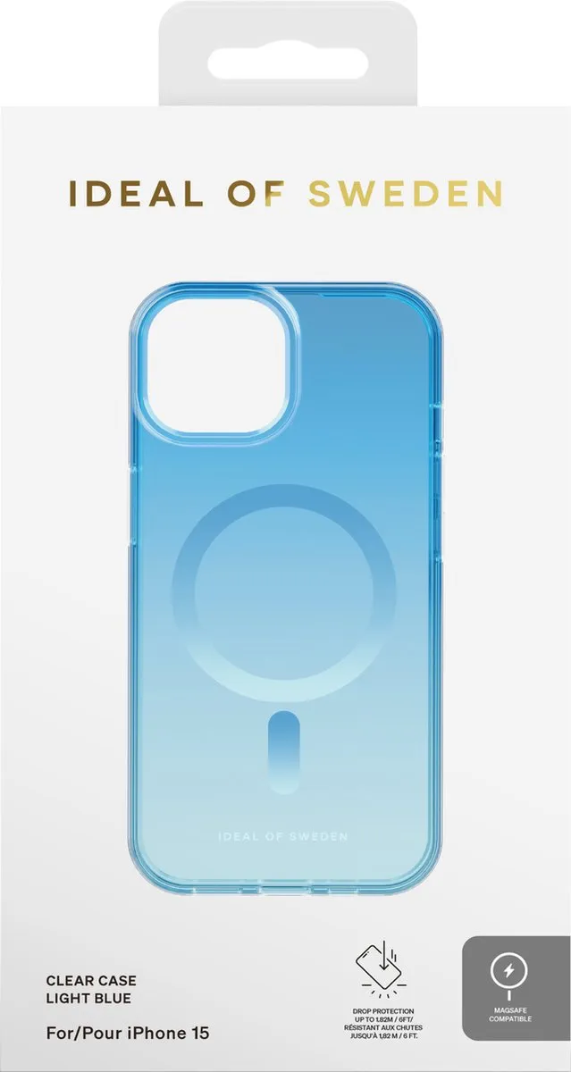 iDeal of Sweden Clear Case MagSafe iPhone 15 - Light Blue - IDCLCMS-I2361-501