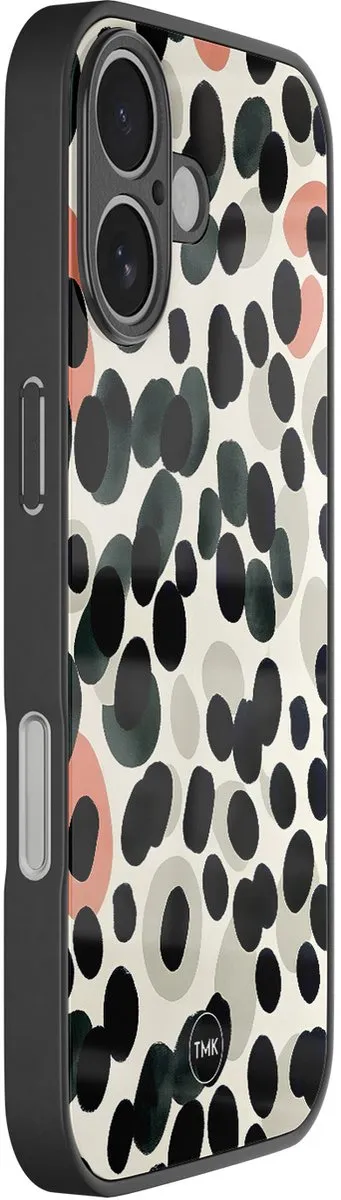 Casevibes iPhone 17 Hoesje Modern Dots - Multi - TPU Glas - A/i17/glas/027