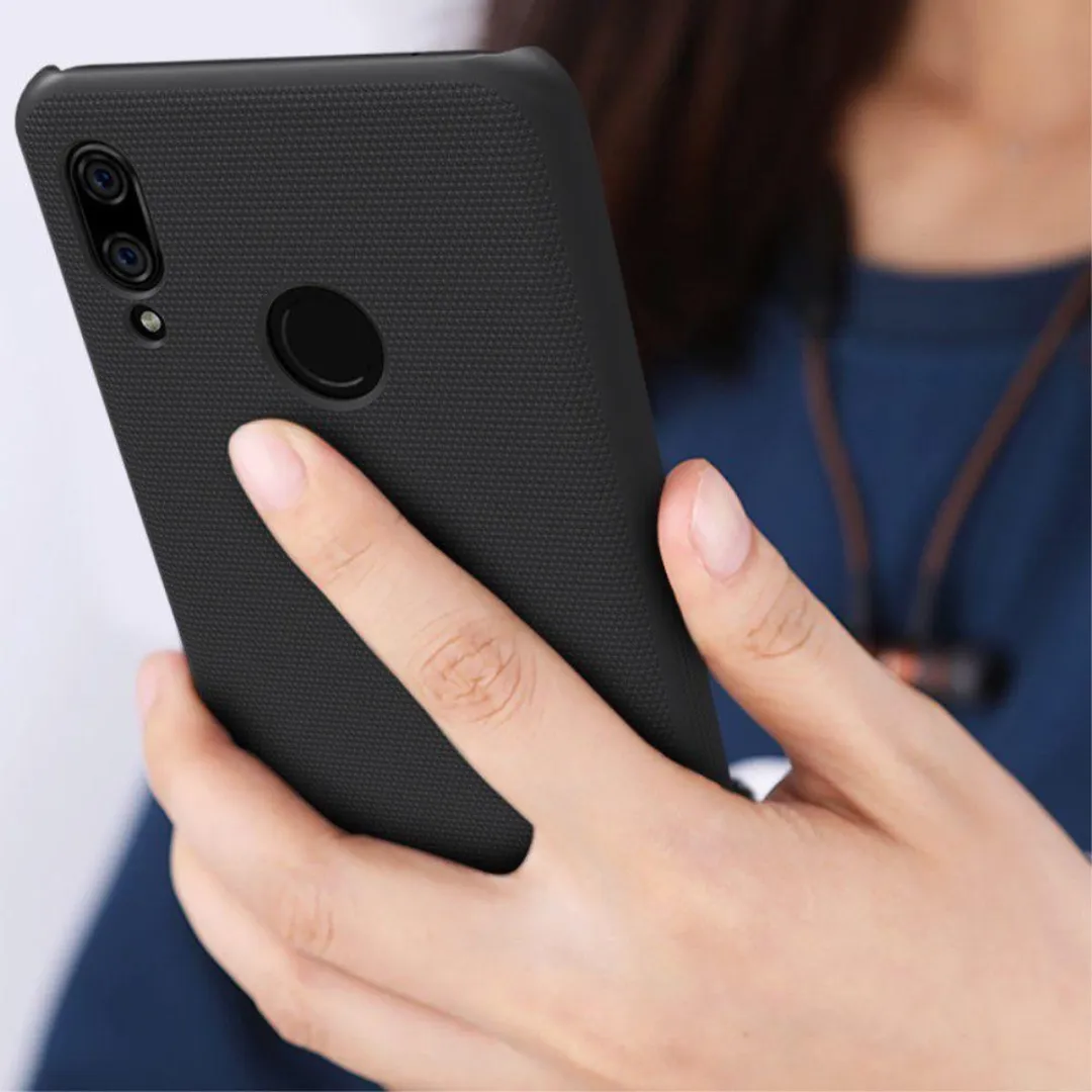 Nillkin Super Frosted Shield Hoesje Huawei P Smart Plus - Zwart - afbeelding 4 van 6