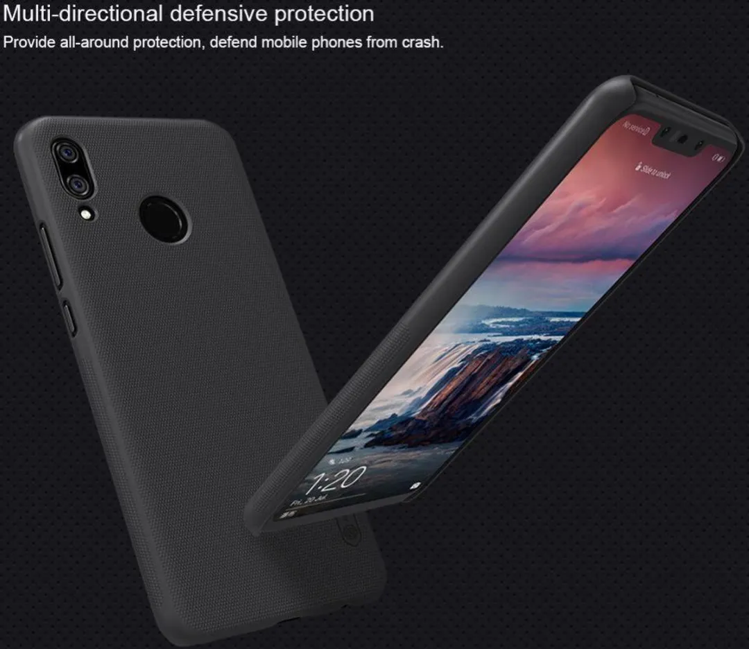 Nillkin Super Frosted Shield Hoesje Huawei P Smart Plus - Zwart - afbeelding 6 van 6