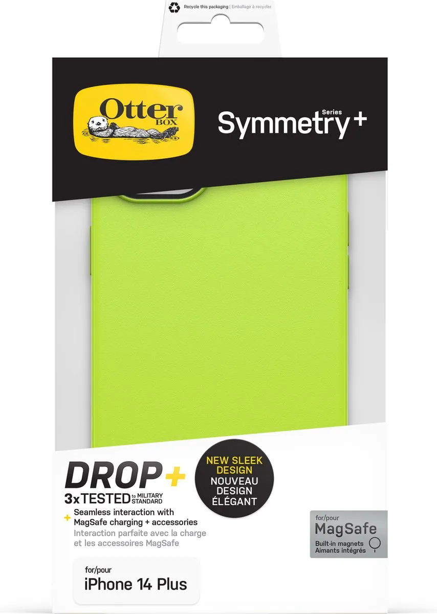 OtterBox Symmetry Plus Hoesje 77-89015 - iPhone 14 Plus - Geel