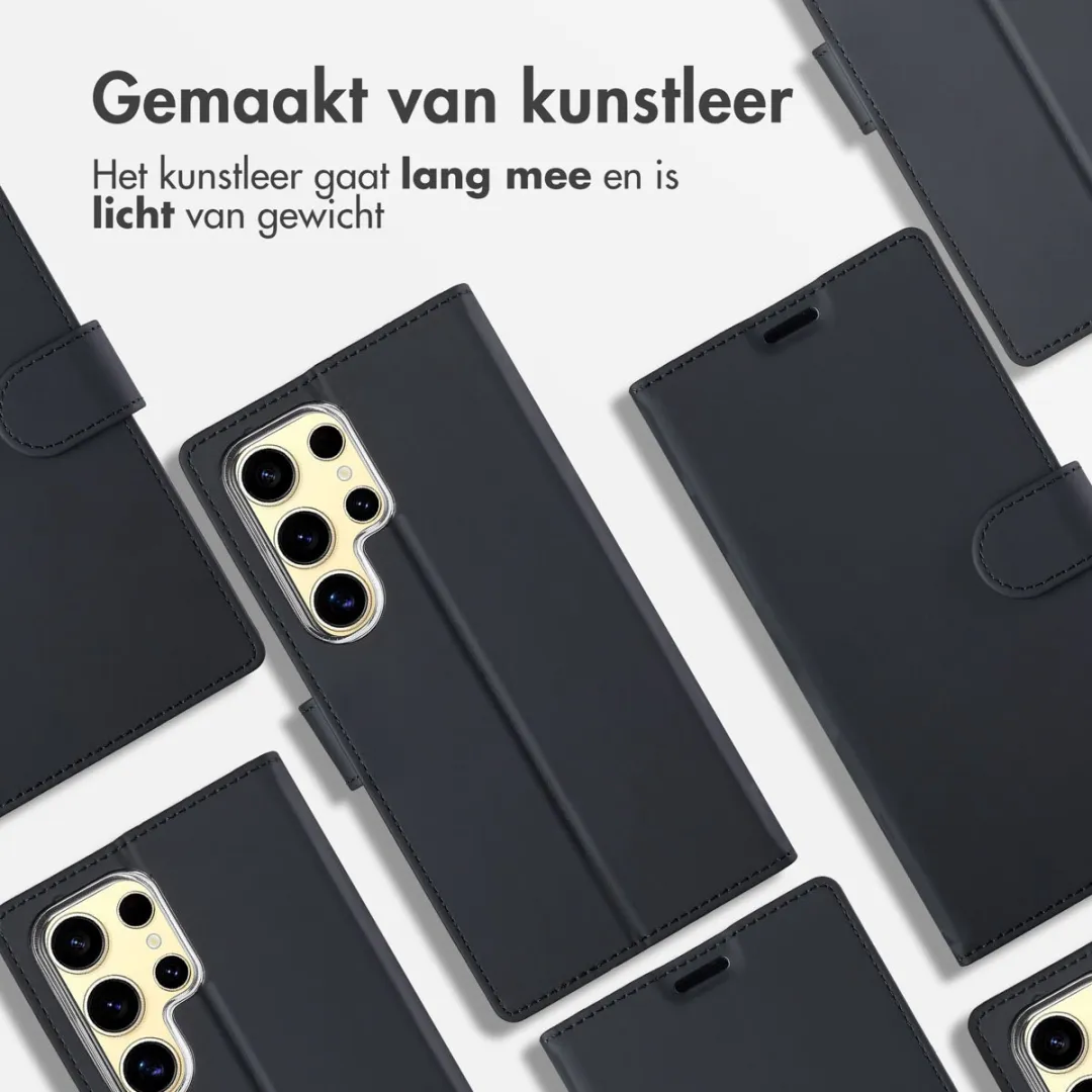 Accezz Hoesje Samsung Galaxy S25 Ultra - Wallet Softcase - 3 Pasjes - Zwart