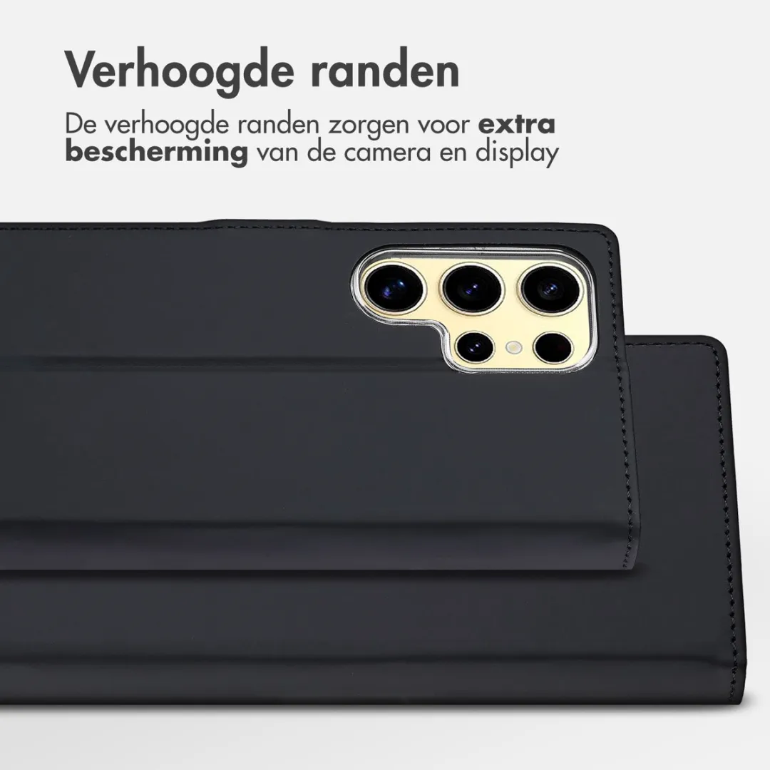 Accezz Hoesje Samsung Galaxy S25 Ultra - Wallet Softcase - 3 Pasjes - Zwart