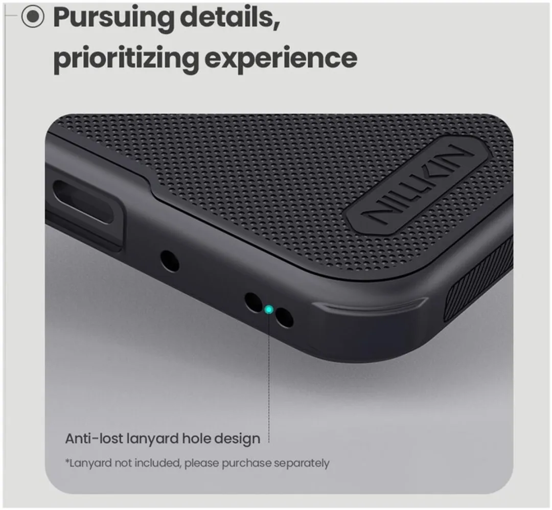 Nillkin Frosted Shield Hoesje Samsung Galaxy A17 - MagSafe/Zwart