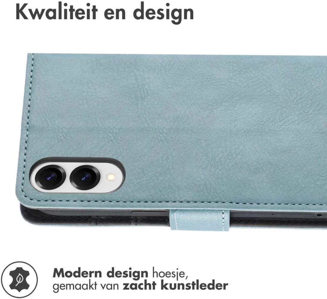 Imoshion Hoesje Samsung Galaxy S25 Edge - 3 Pasjes - Lichtblauw
