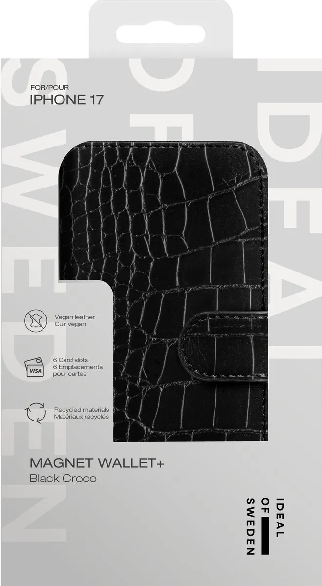 iDeal of Sweden Magnet Wallet+ IDMWP-I2561-334 - iPhone 17 - Zwart