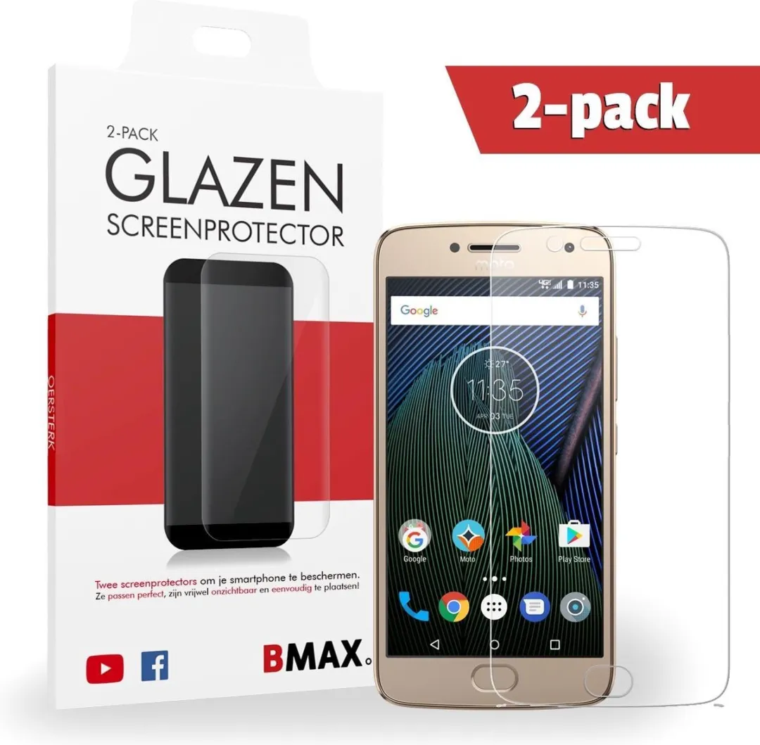 BMAX Glazen Screenprotector Motorola Moto G5 Plus
