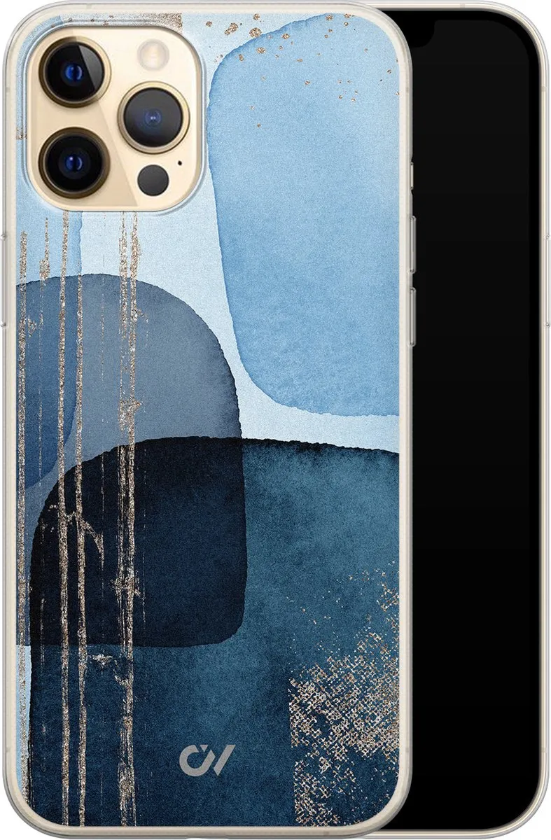 Casevibes Hoesje iPhone 12 A/13/UV/028 - Blauw