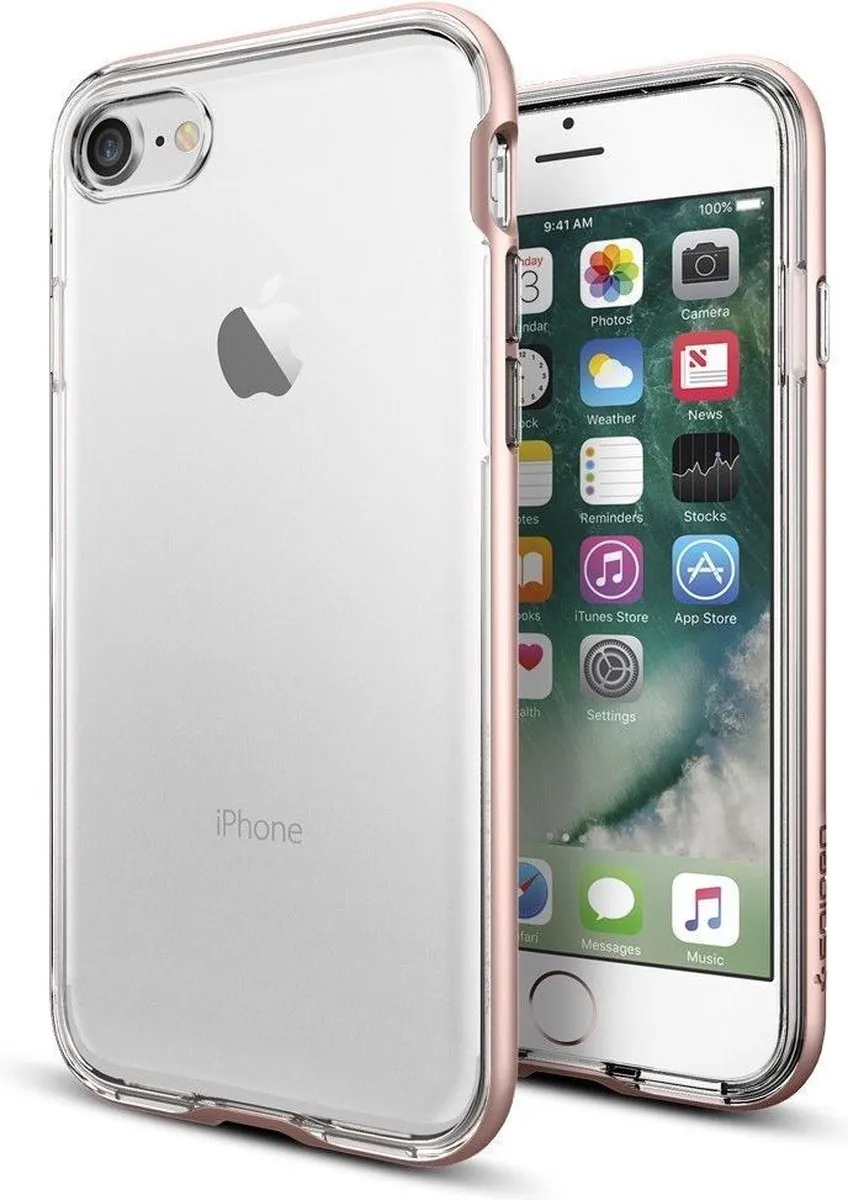 Spigen Neo Hybrid Crystal Hoesje iPhone 7/8 - Roze - afbeelding 6 van 6