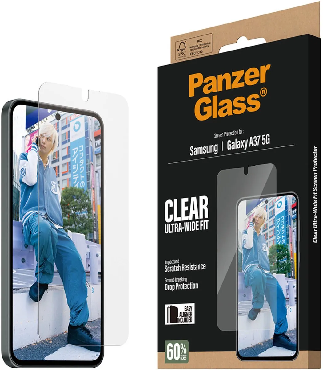 PanzerGlass Samsung Galaxy A37 5G Hoesglas - Ultra-Wide Fit