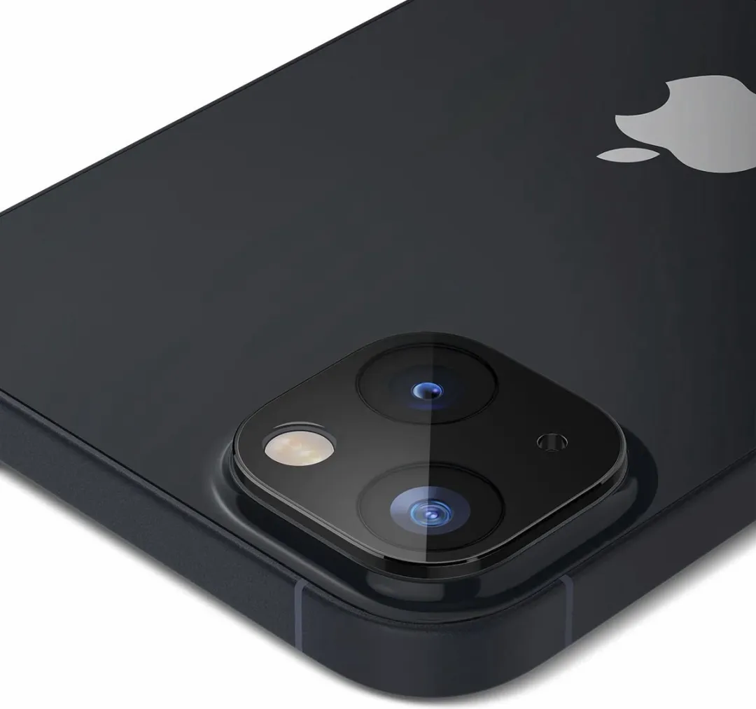 Spigen iPhone 14/14 Plus Camera Lens Beschermer - 2 Stuks - Zwart