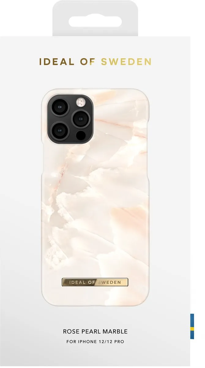 iDeal of Sweden iPhone 12 Pro Hoesje - Rose Pearl Marble - MagSafe - afbeelding 4 van 6