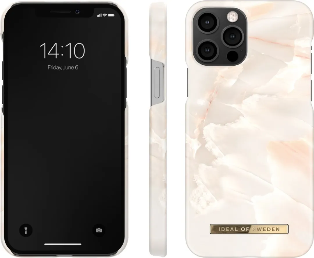 iDeal of Sweden iPhone 12 Pro Hoesje - Rose Pearl Marble - MagSafe - afbeelding 3 van 6