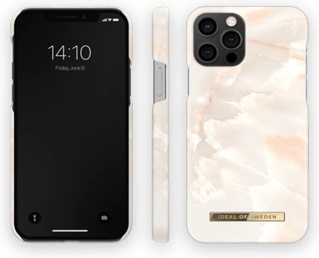 iDeal of Sweden iPhone 12 Pro Hoesje - Rose Pearl Marble - MagSafe - afbeelding 6 van 6