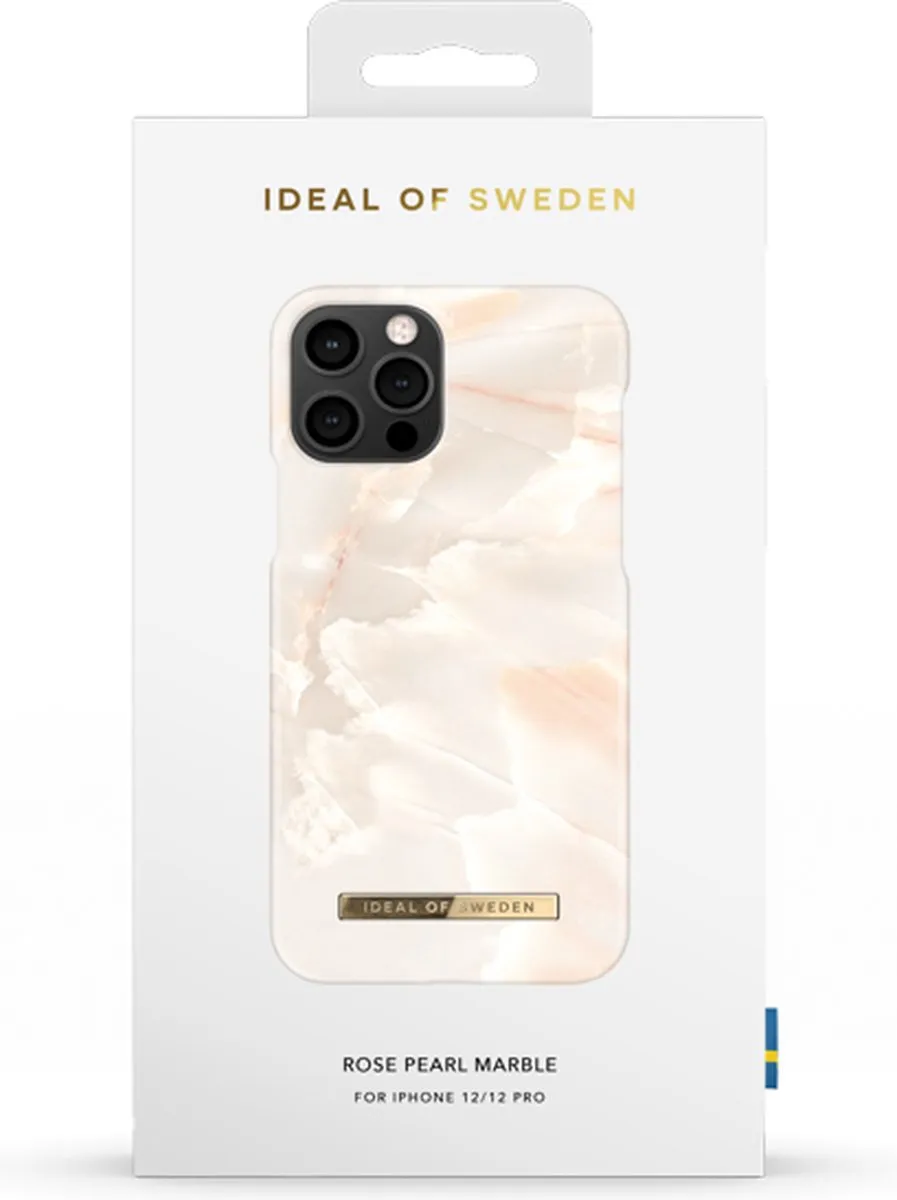 iDeal of Sweden iPhone 12 Pro Hoesje - Rose Pearl Marble - MagSafe - afbeelding 5 van 6