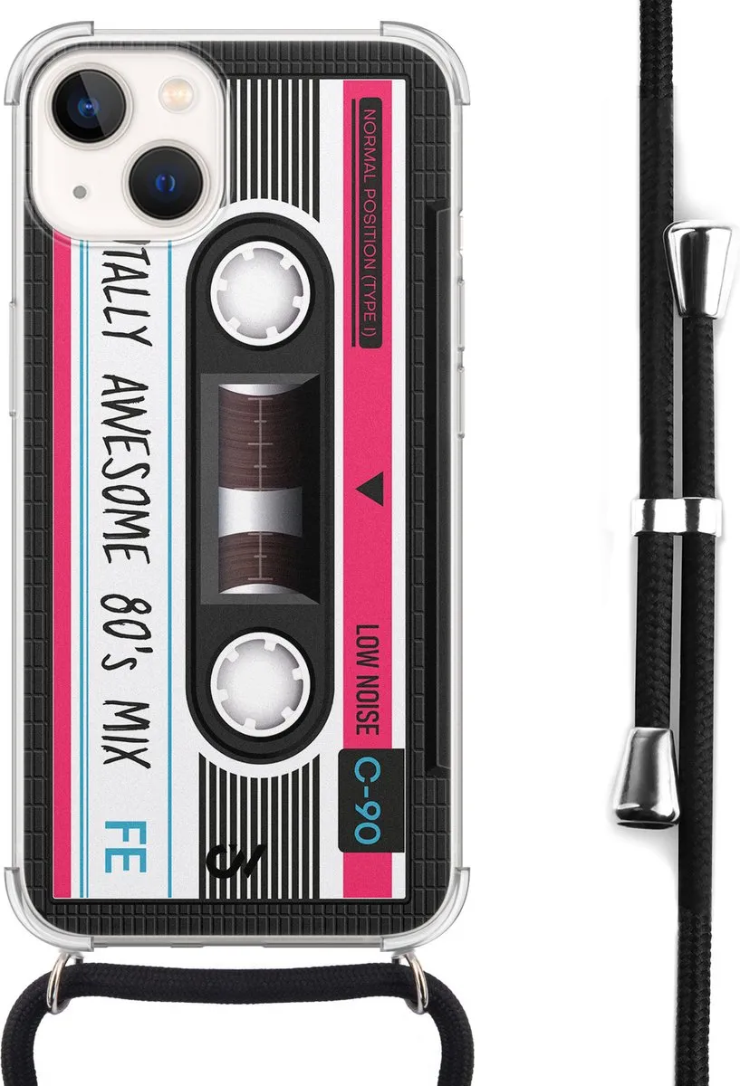 Casevibes Telefoonhoesje iPhone 13 Cassette Grijs C/13/UV/009