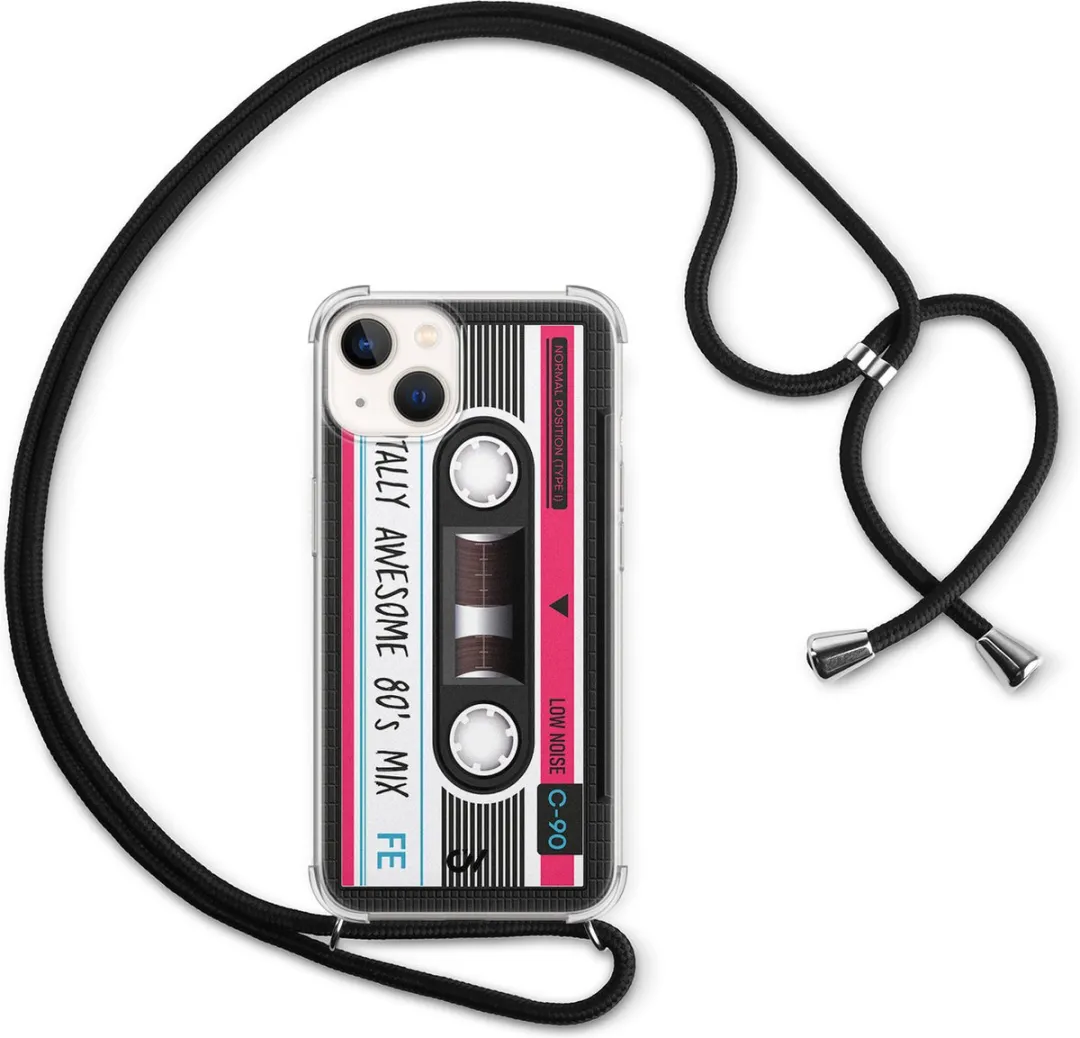 Casevibes Telefoonhoesje iPhone 13 Cassette Grijs C/13/UV/009