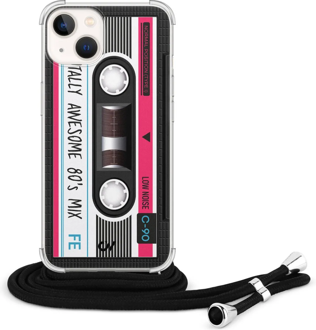 Casevibes Telefoonhoesje iPhone 13 Cassette Grijs C/13/UV/009