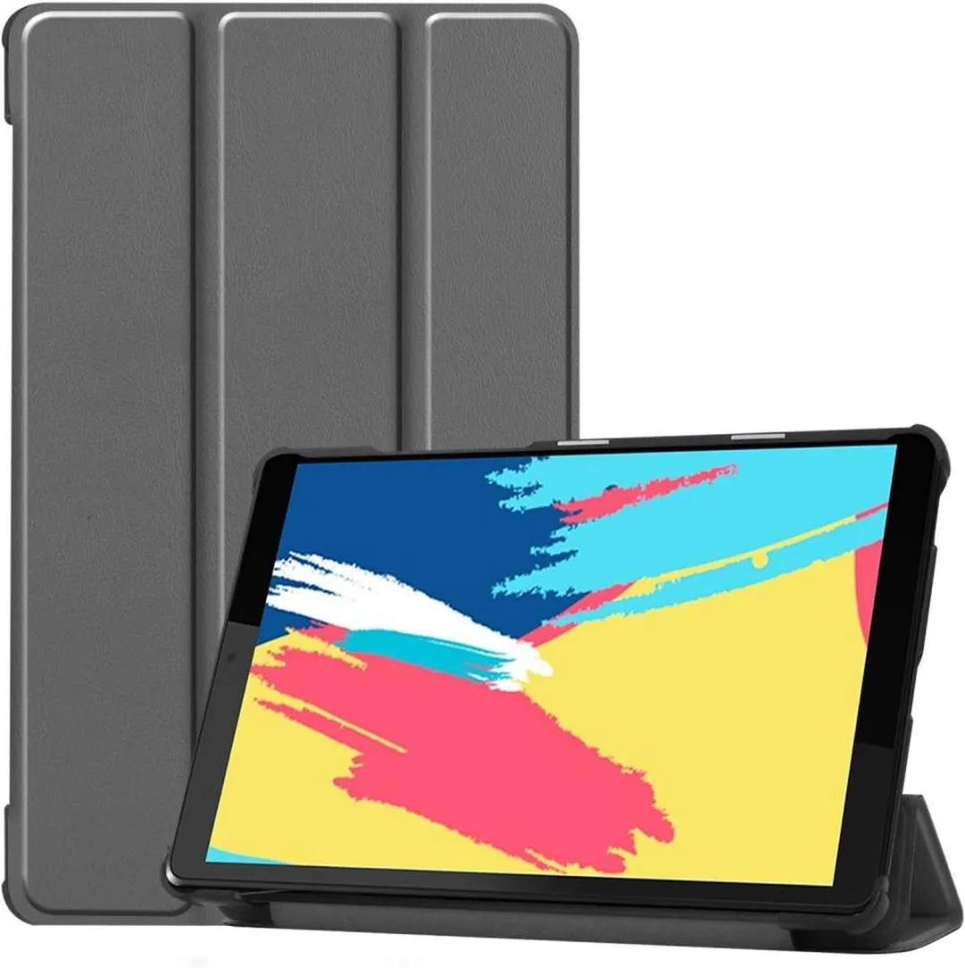 Just in Case Lenovo Tab M8 Tri-Fold Hoes - Grijs