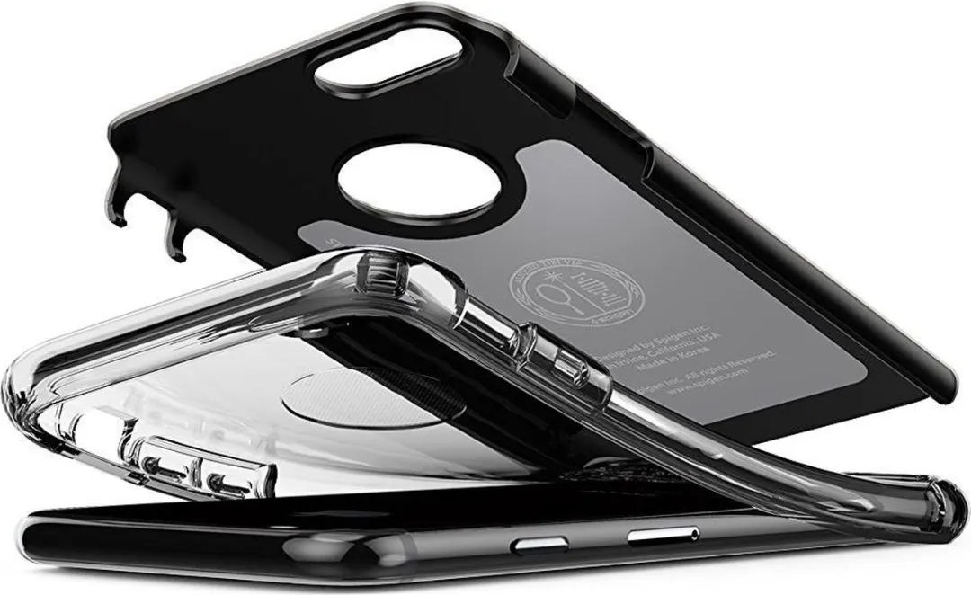 Spigen Hybrid Armor Hoesje iPhone 7/8 - Zwart - afbeelding 4 van 6