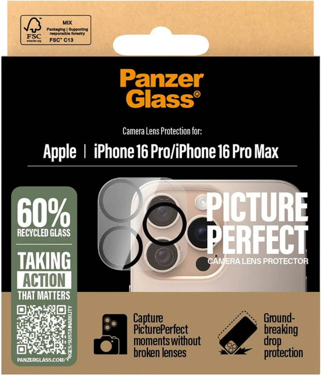 PanzerGlass PicturePerfect iPhone 16 Pro Camera Protector - 1 Stuk